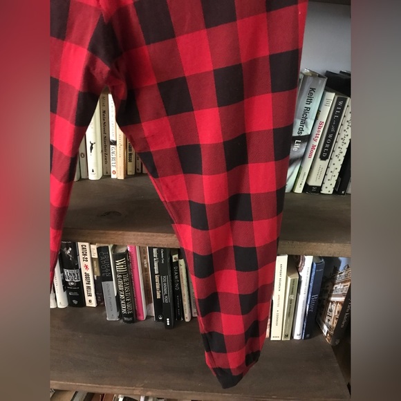 Like New  J. Crew Red and Black Buffalo Plaid Dreamy Jogger M - Picture 11 of 13